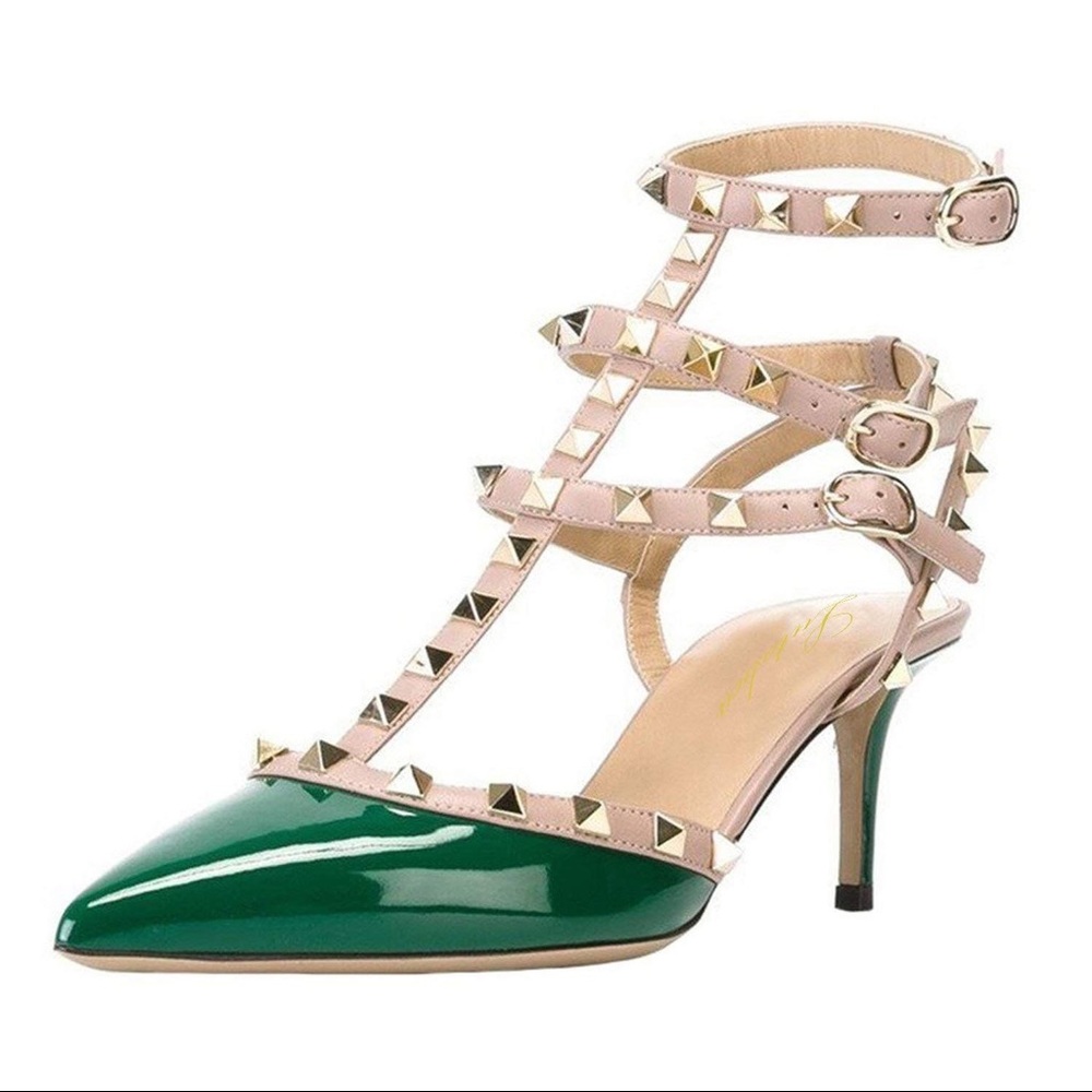 NWT Lutalica studded heels size 6